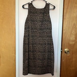 Leopard print pencil dress